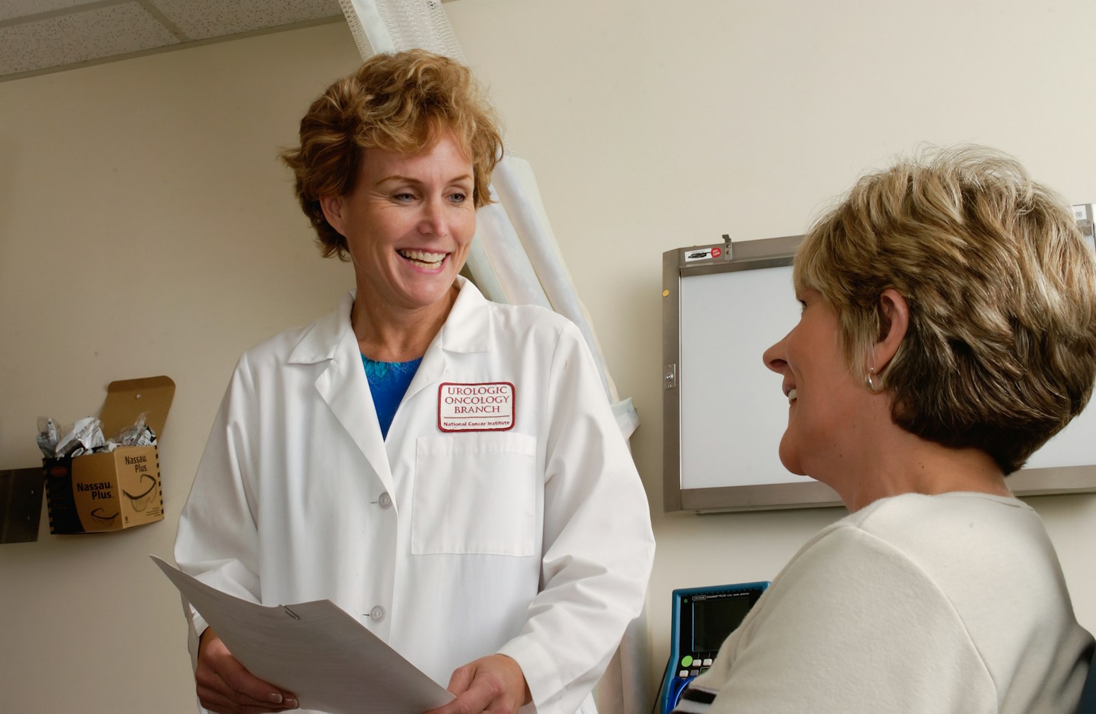 Clinician using digital health software