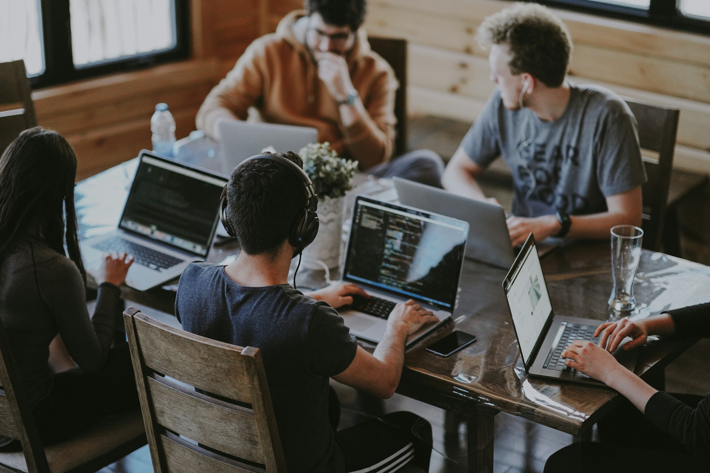 Founding team at work